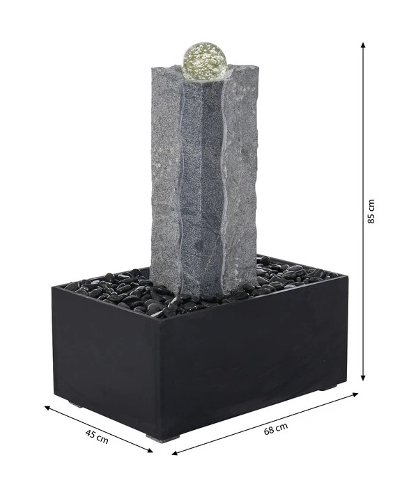 Dehner Granit-Gartenbrunnen Beata, Ca. B68/H85/T45 Cm – Bild 5