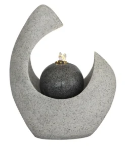 Dehner Kunststein-Zimmerbrunnen Koa Mit LED-Beleuchtung Ca. H35 Cm