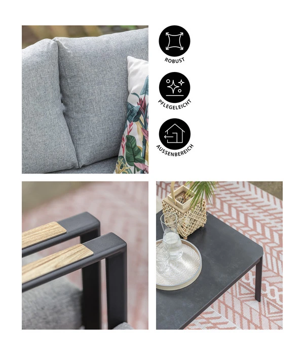 Dehner Alu-Lounge New York, 4-teilig – Bild 8
