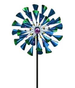 Dehner Metall-Windrad Infinity, Ca. B51/H183/T18 Cm