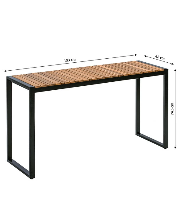 Dehner Balkontisch Chicago Wood, Ca. B133/H74,5/T42 Cm â Bild 3