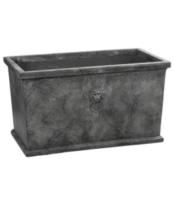 Dehner Leichtbeton-Kasten Windsor, Rechteckig, Grau