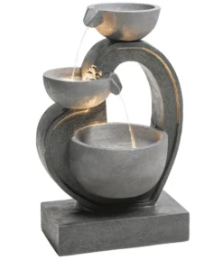 Dehner Polyresin-Gartenbrunnen Heart, Ca. H72,5 Cm